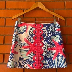 LILY PULITZER Women's TATE Mini Skirt She She Shells Size 0